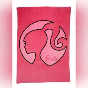 Barbie Plush Blanket Twin/Full Size 62'×90' Kids Of All Ages Pink Mattel